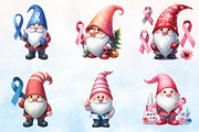 Breast Cancer Awareness Gnome Clip, a Seasonal Illustration by Rose Art (Thumbnail 2 of 7)