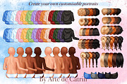 Big Family in Hoodies Clipart, a Person Illustration by ArtedeCatrin (Thumbnail 4 of 12)