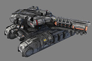 SciFi Heavy Tank - MK4, a Cars & Vehicle 3D Model by CGPitbull (Thumbnail 3 of 3)