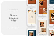 BROWN Instagram Stories, a Social Media Template by Aprilea (Thumbnail 1 of 7)