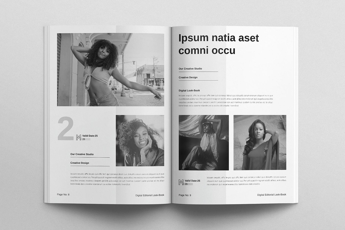 Digital Editorial Lookbook Template, a Brochure Template by TemplatesForest