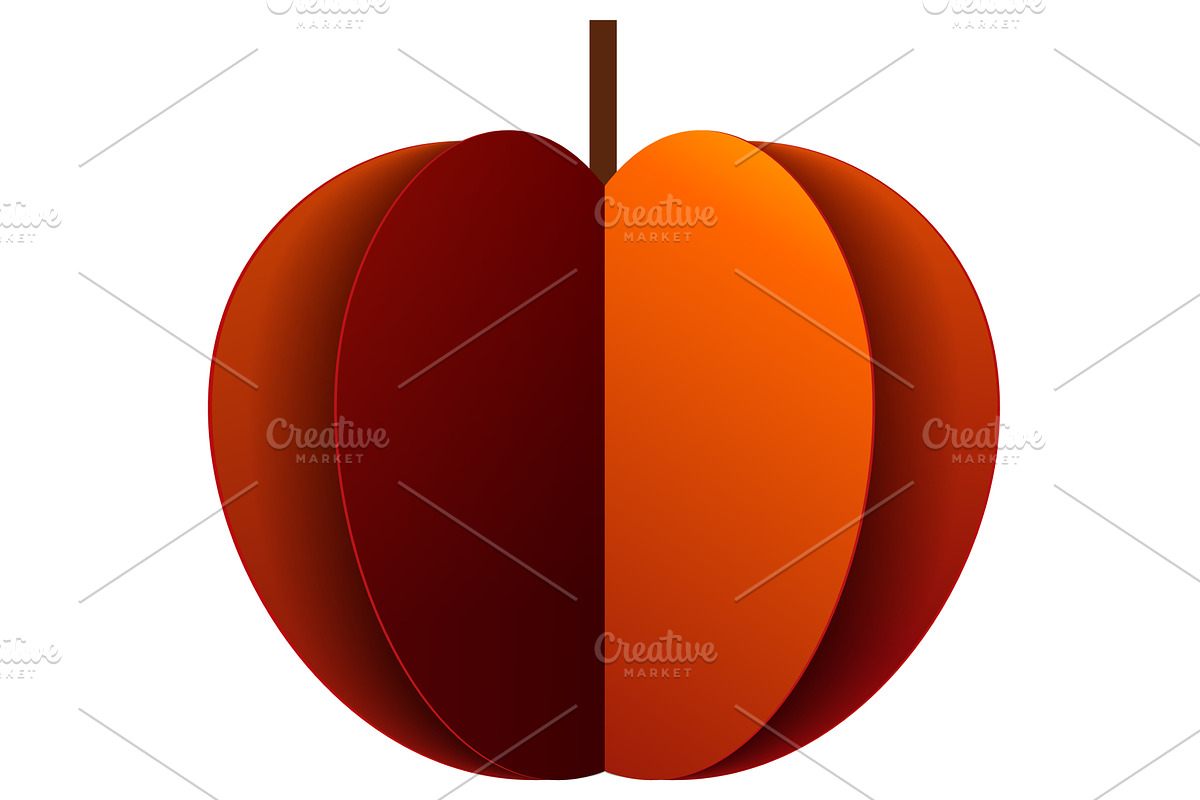 Red apple whole fruit vector sweet, a Food Illustration by SiberianArt