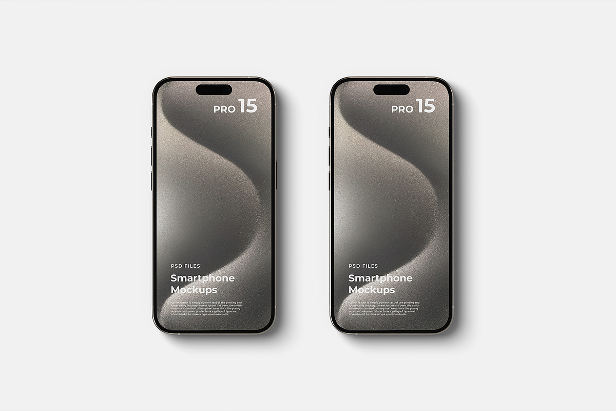 iPhone 15 Pro Mockup, an iPhone Mockup by graphicpages (Photo 12 of 19)