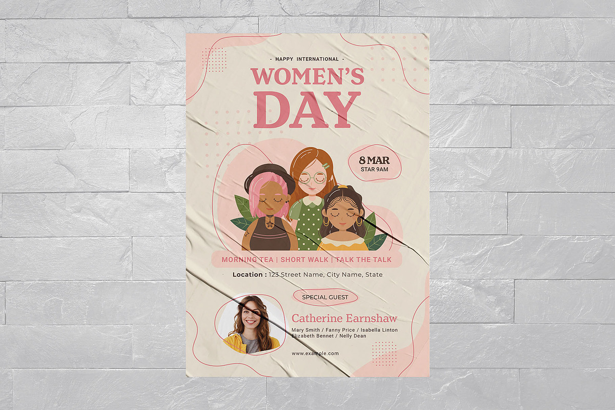 Women's Day Flyer Template, a Flyer Template by BrandPacks (Photo 4 of 4)