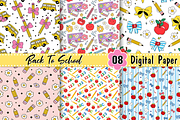 Back to School Digital Paper, a Pattern Graphic by Coco Bloom (Thumbnail 3 of 3)