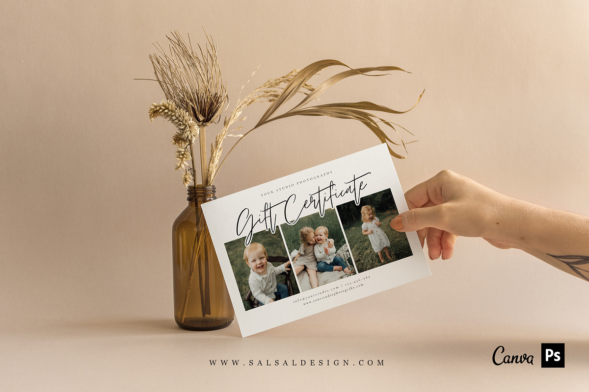 Photographer Gift Certificates GC045, a Card Template by Salsal Design (Photo 2 of 5)