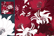 28 EPS/JPG flowers background., a Pattern Graphic by Theraphosath (Thumbnail 14 of 15)