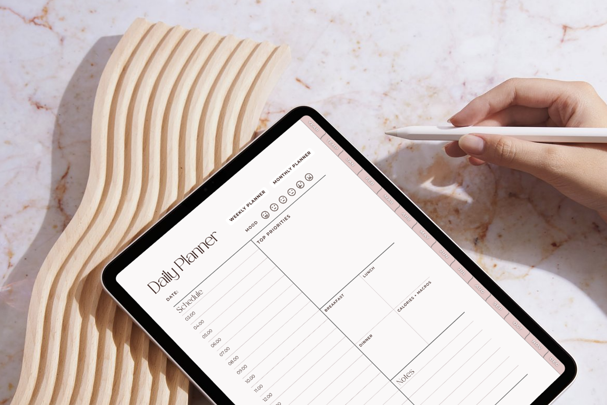 Minimalist Digital Planner Undated, a Templates & Theme by AestheticOrganizer (Photo 10 of 10)