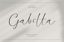 Gabitta – Handwritten Script Font