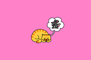 Carefree Cats, an Animal Illustration by The Isian (Thumbnail 7 of 7)
