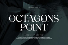 Octagons Point Groove Serif Font