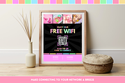 Pastel Neon WiFi QR Code Sign, a Poster Template by SunshineStudioBoutique (Thumbnail 10 of 11)