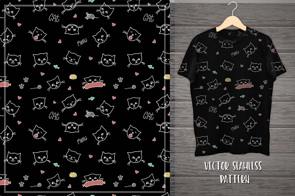 Huge set of doodle funny cats, an Animal Illustration by naum_studio (Photo 4 of 4)