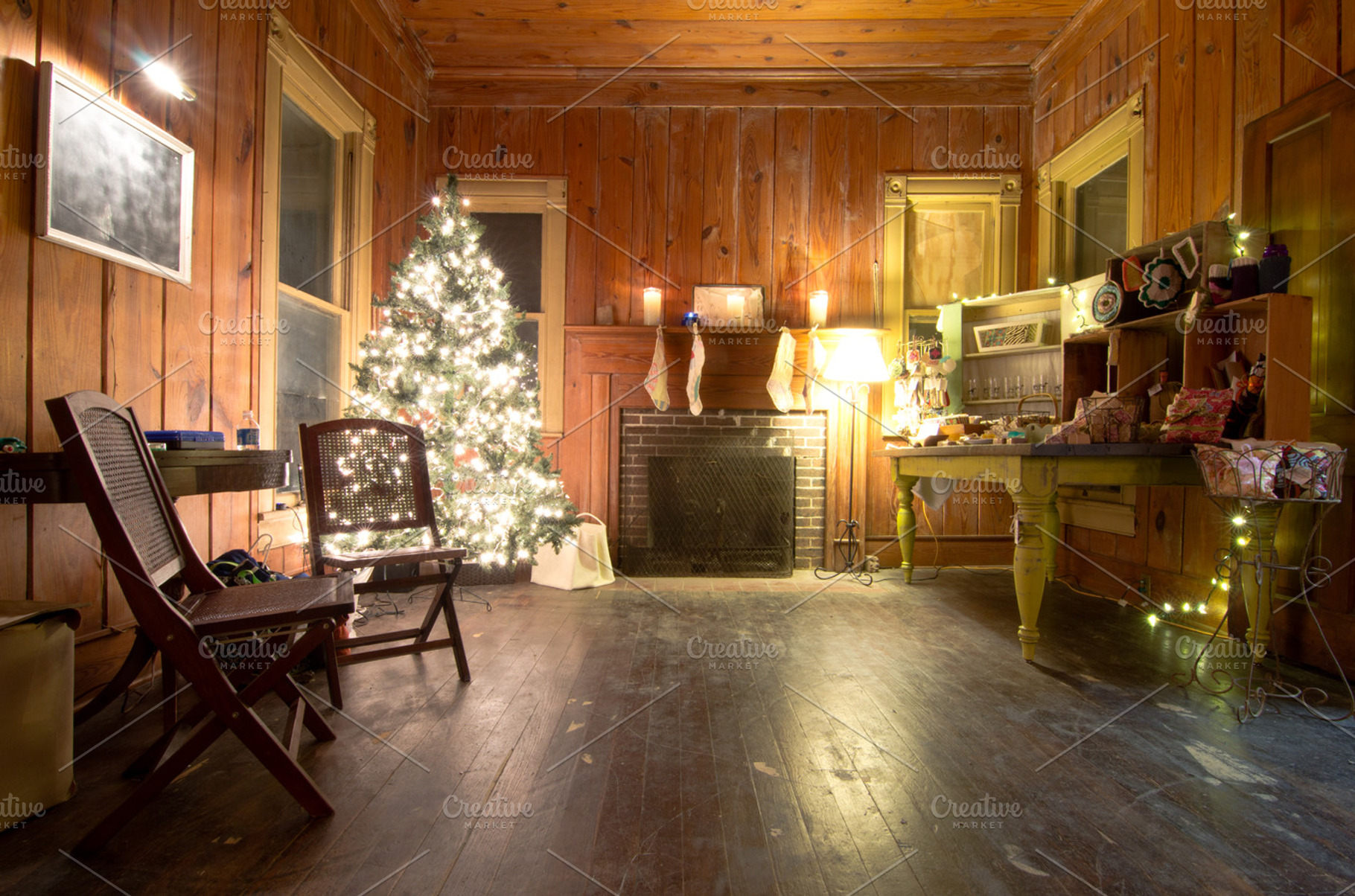 Old House at Christmas