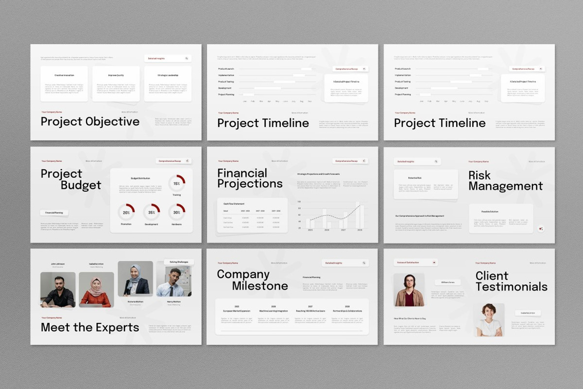 White Project Proposal Google Slide, a Presentation Template by graphicook (Photo 3 of 4)