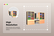 Home Furniture 3D Icon Pack, an Object Illustration by twinstd (Thumbnail 3 of 6)