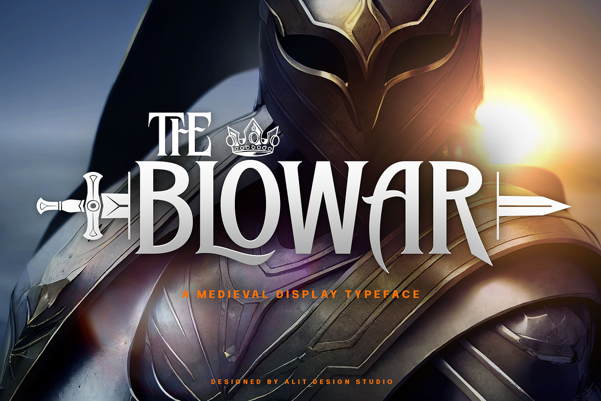The Blowar Typeface, a Font by alit design (Photo 1 of 17)