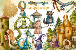 Once Upon A Time Fairytale Clipart