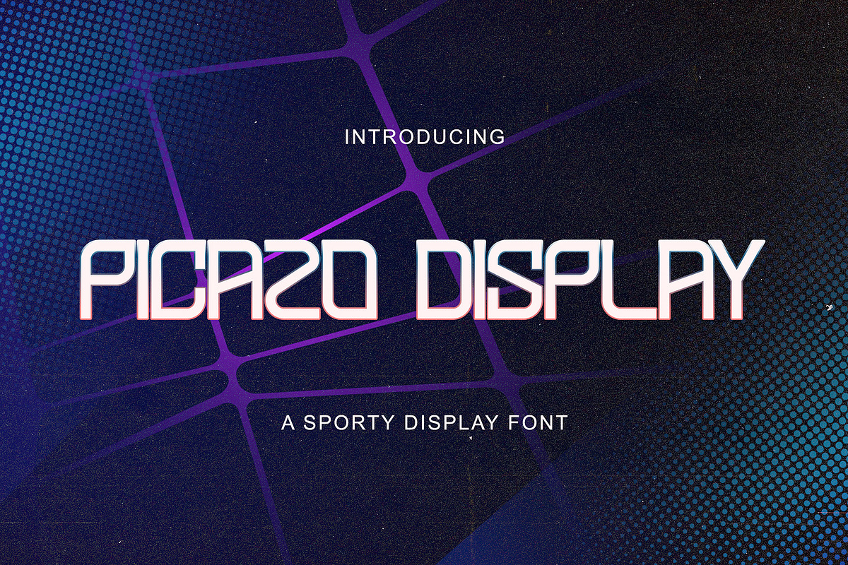 Picazo Display - Sporty Display Font, a Sans Serif Font by fluffstudio (Photo 1 of 9)