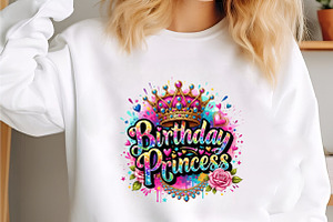Girly Birthday Png Birthday Princess, an Illustration by designcity5