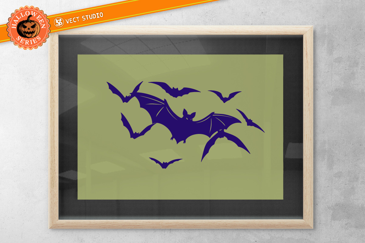 17 Bat Halloween Stamp Brushes, a Brush Add-On by vectstudio (Photo 8 of 10)