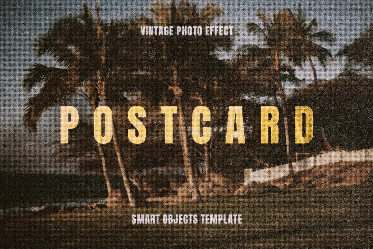 Vintage Postcard Effects Bundle, a Layer Style Add-On by pixelbuddha.net