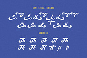 Bentakur - Retro Font, a Handwritten Font by prps.std (Thumbnail 6 of 8)