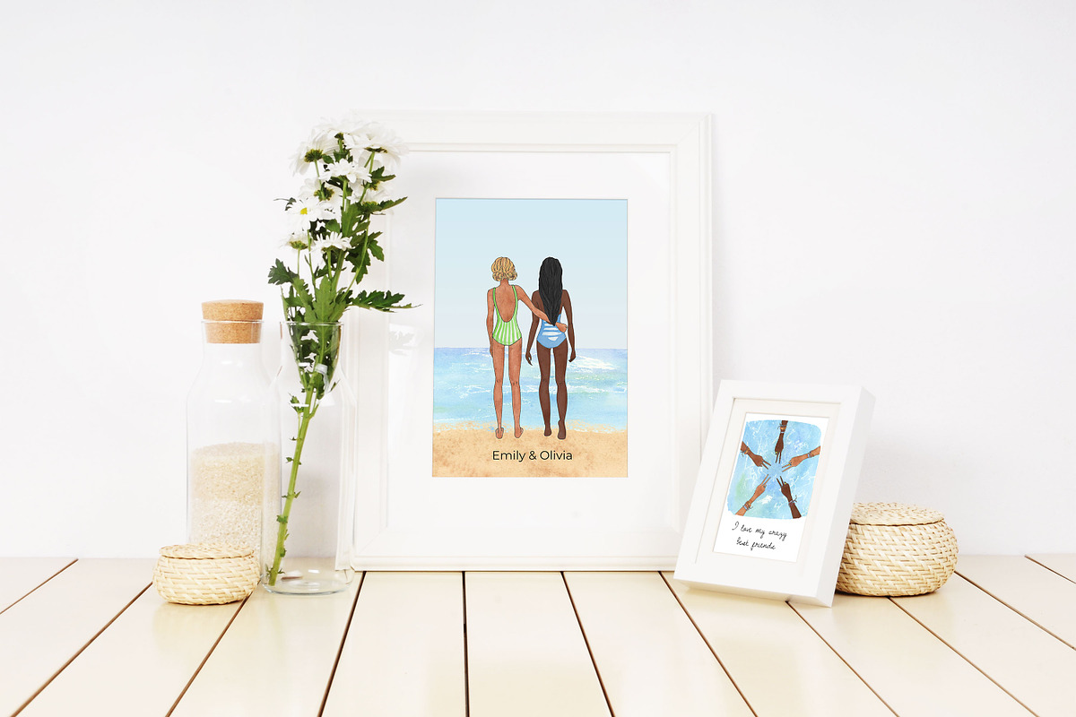 Watercolor travel bundle, summer set, a Person Illustration by LyubovZaytseva (Photo 9 of 20)