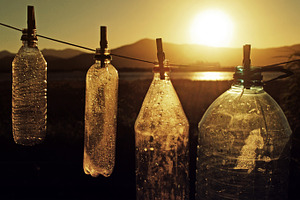 Recycled bottles featuring recyled, recycle, and plastic bottles