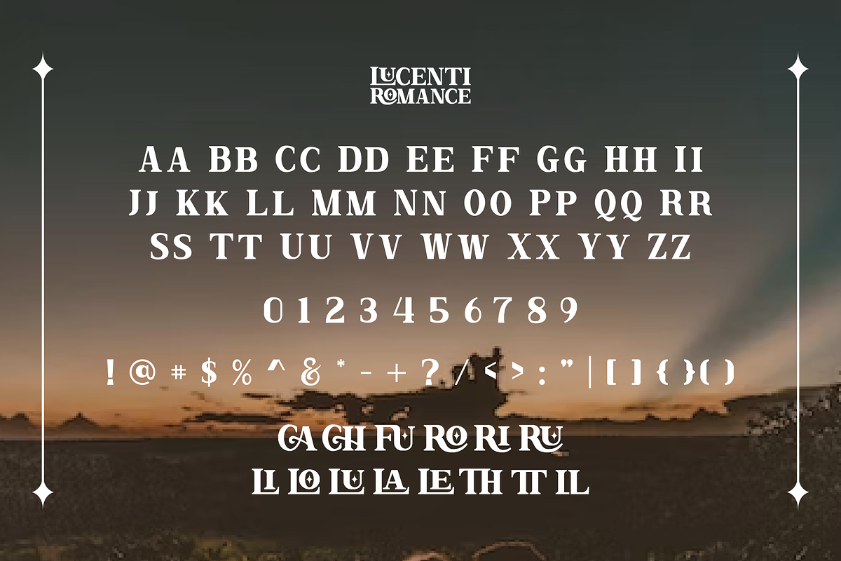 Lucenti Romance, a Serif Font by Badsign Type (Photo 3 of 7)