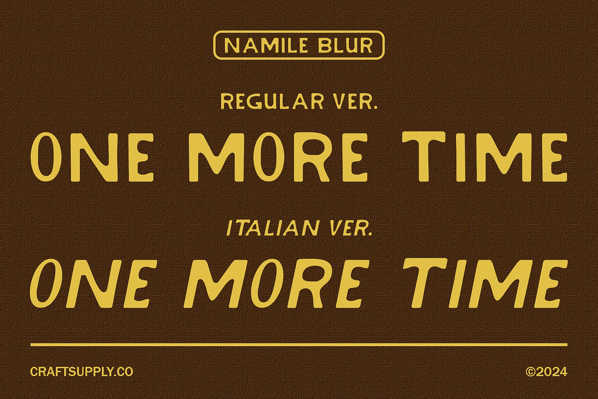 Namile Blur, a Sans Serif Font by Craft Supply Co. (Photo 5 of 8)