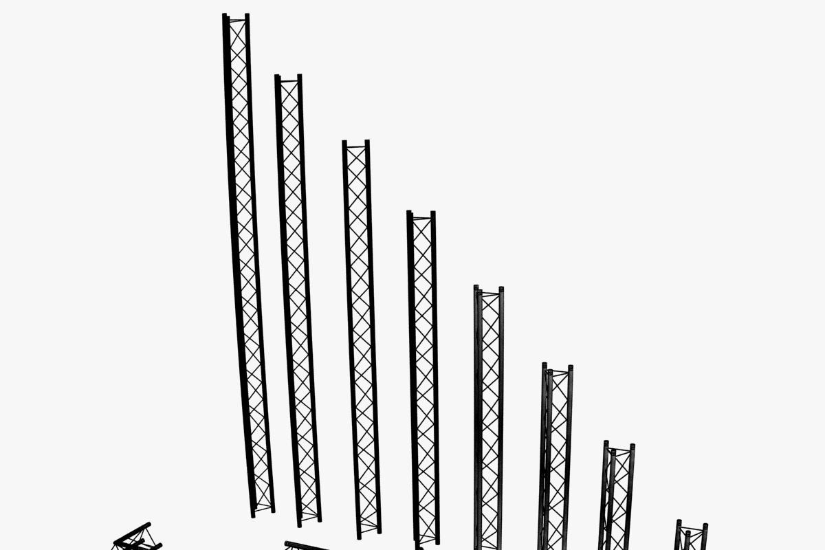 Mini Triangular Trusses- 14 PCS, an Architecture 3D Model by akerStudio (Photo 4 of 35)