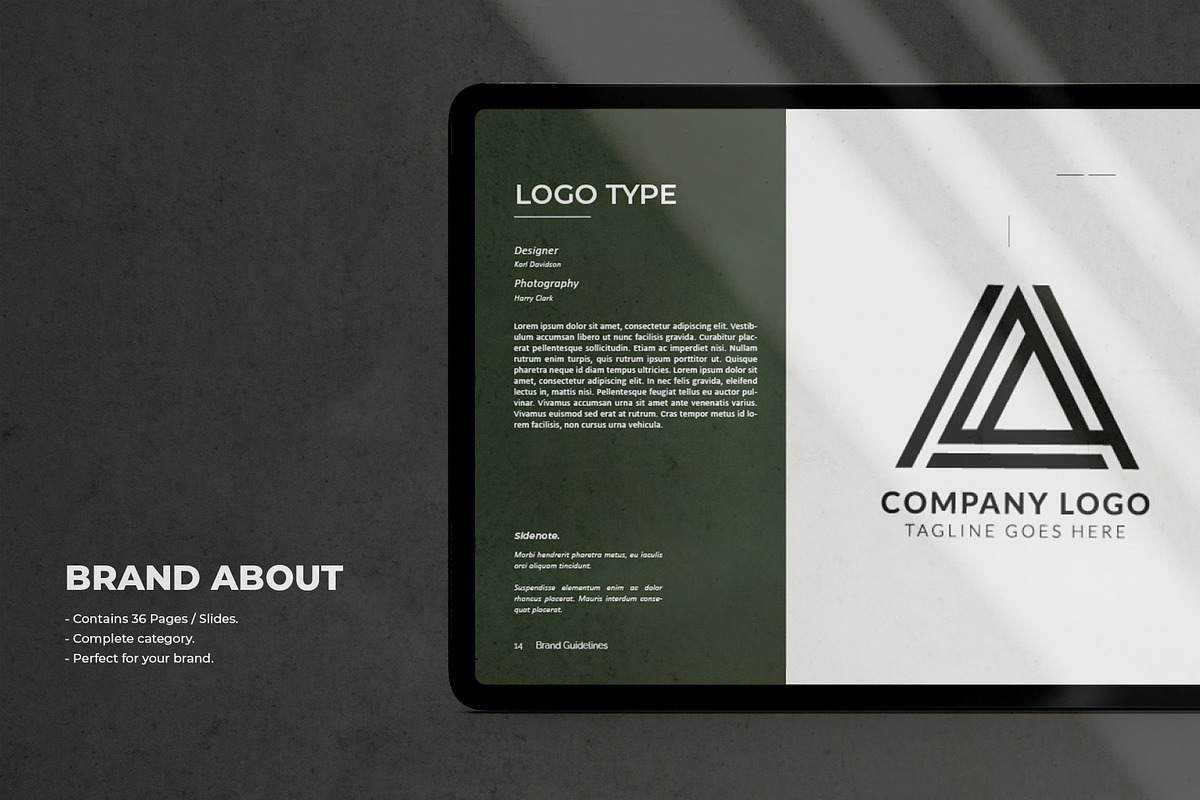 Brand Guidelines, a Brochure Template by Analogi Studio (Photo 3 of 20)