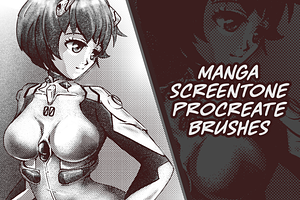 Manga Screentone Procreate Brushes