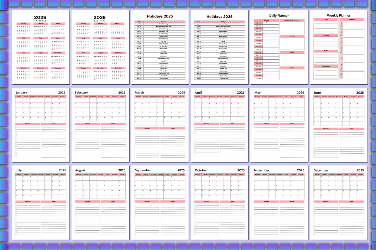 2025-2026 Vision Board Planner Canva, a Stationery Template by Shumaya (Photo 2 of 5)