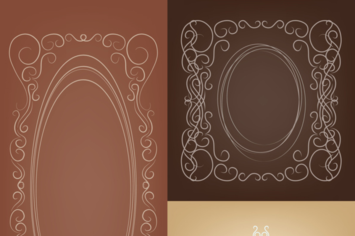 set of elegant rich ornate frame, a Decorative Illustration by JeraRS