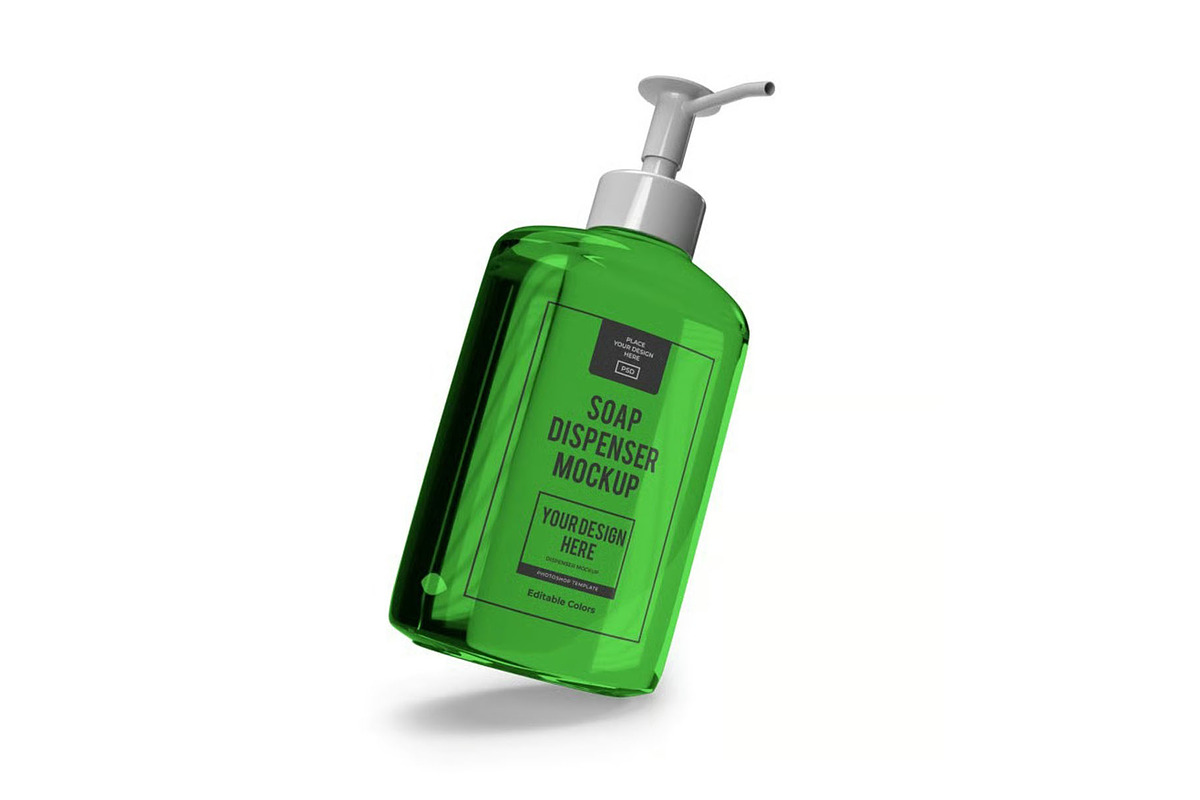 Soap Dispenser Mockup Template Set, a Household Mockup by DesignRushMarket (Photo 4 of 11)