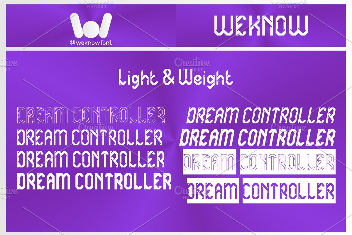 Dream Controller font, a Font by weknow (Photo 7 of 8)