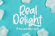Real Delight handwritten font, a Script Font by akrtype (Thumbnail 1 of 7)