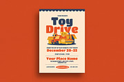 Retro Toy Drive Event Flyer, a Flyer Template by Guuver (Thumbnail 1 of 3)