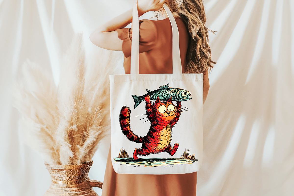 Funny Cat PNG Sublimation, an Illustration by Libby Wishes (Photo 3 of 6)