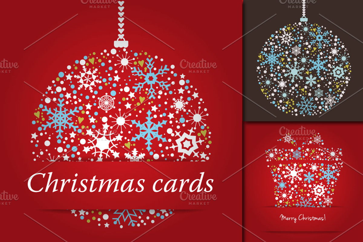 3 Christmas Cards, a Seasonal Illustration by Sunny Design (Photo 1 of 3)
