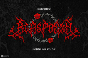 Blasphemy Black Metal Font