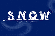 Snow font, a Handwritten Font by JJuta (Thumbnail 1 of 6)
