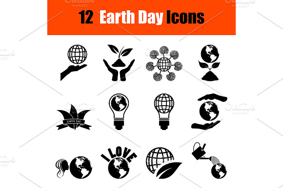Set Of Earth Day Icons