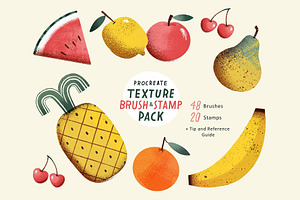 Procreate Texture Brush & Stamp Pack