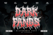 Darkfangs Blackmetal Font