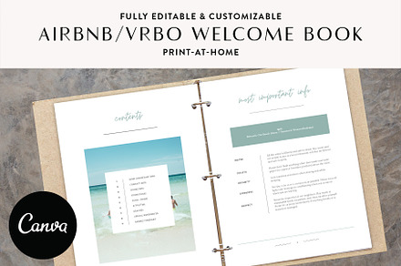 Beach House Welcome Book for Airbnb