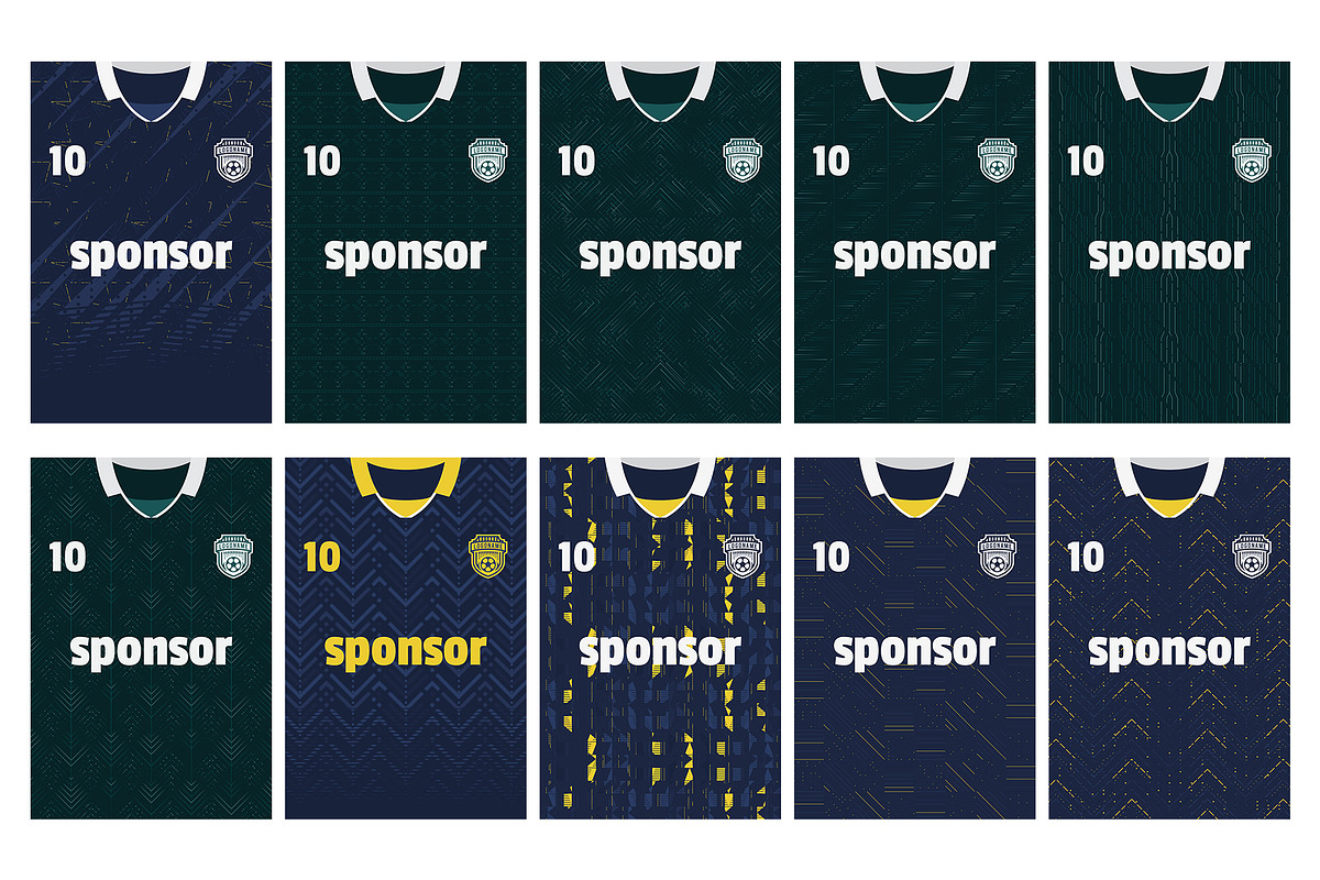 Bundles Sport Jersey Pattern Design, a Pattern Graphic by Evloxx Studio (Photo 3 of 11)