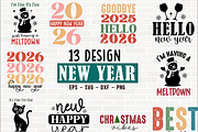 New Year And Christmas Designs, a Graphic by crative8112 (Thumbnail 1 of 13)